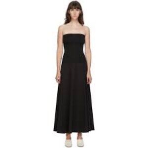 NWT Womens ESSE "Lili" Black Strapless Maxi Dress 4